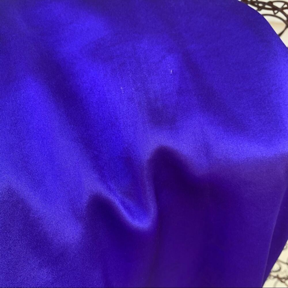 Vintage Victoria's Secret Gold Label purple slinky sleep shirt M/L - Picture 8 of 8